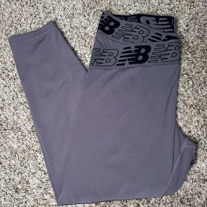 New Balance NB DRY Athletic Leggings XL Mauve Purple Stretch Yoga Pants